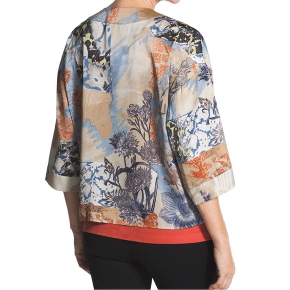 Chicos Travelers Collection Patchwork Print Jacket, size Large / 2 - Picture 12 of 12